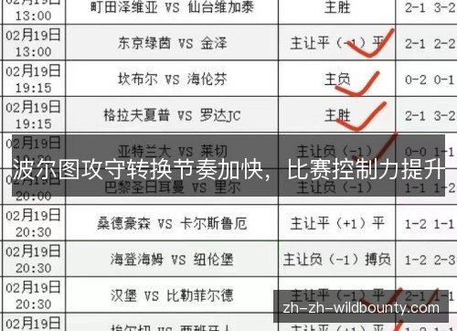 波尔图攻守转换节奏加快，比赛控制力提升